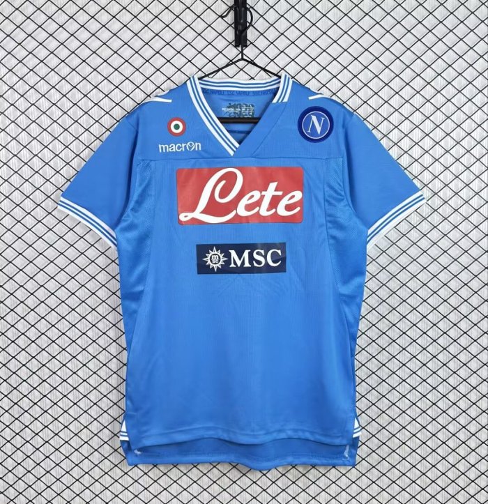 Retro Jersey 2012-2013 Calcio Napoli Home Soccer Jersey Napoles Vintage Football Shirt
