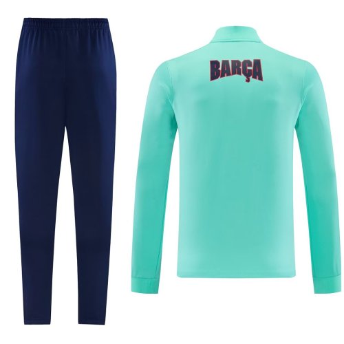 2026-2027 Barcelona Green Windbreaker Soccer Tracksuit Jacket Football Jacket and Pants
