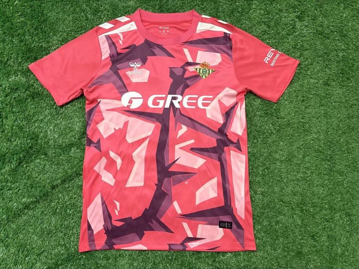 Fan Version 2026-2027 Real Betis Pink Goalkeeper Soccer Jersey Football Shirt