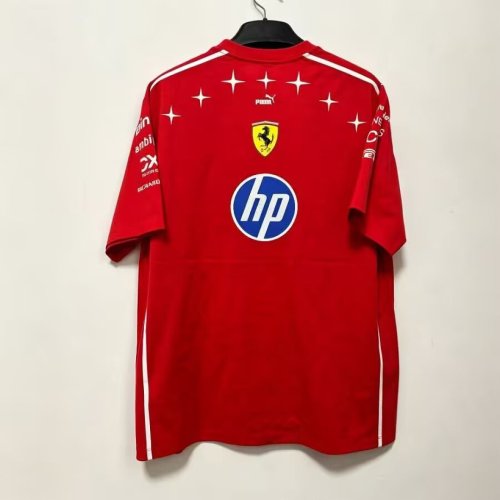 2026 Ferrari Red T-shirt Racing Jersey