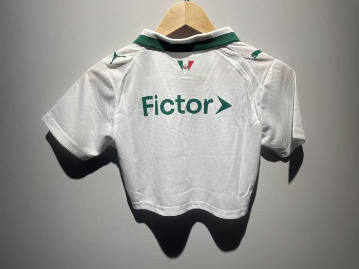 Women 2026-2027 Palmeiras Away White Crop Soccer Shirt Girl Football Jersey