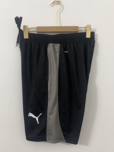 Fan Version 2026-2027 As Roma Black/Grey Soccer Training Shorts Football Shorts