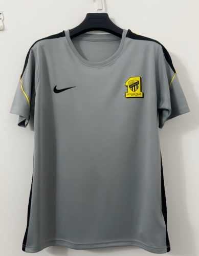 Fans Version 2026-2027 Al-Ittihad Grey Soccer Training Jersey Football Shirt