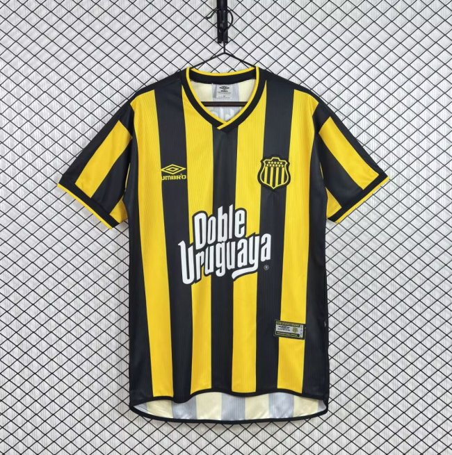 Retro Jersey 2002 Club Atlético Peñarol Home Soccer Jersey Vintage Penarol Football Shirt