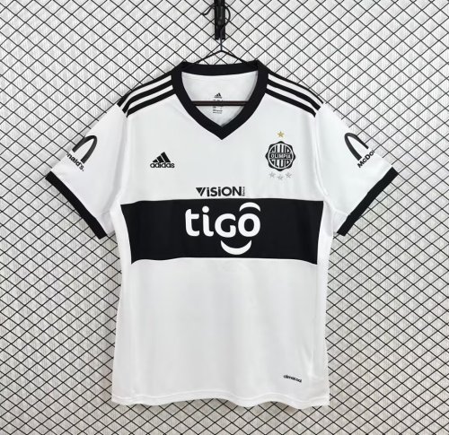 Retro Jersey 2017 Club Olimpia Home Soccer Jersey Olímpia Futebol Clube Vintage Football Shirt