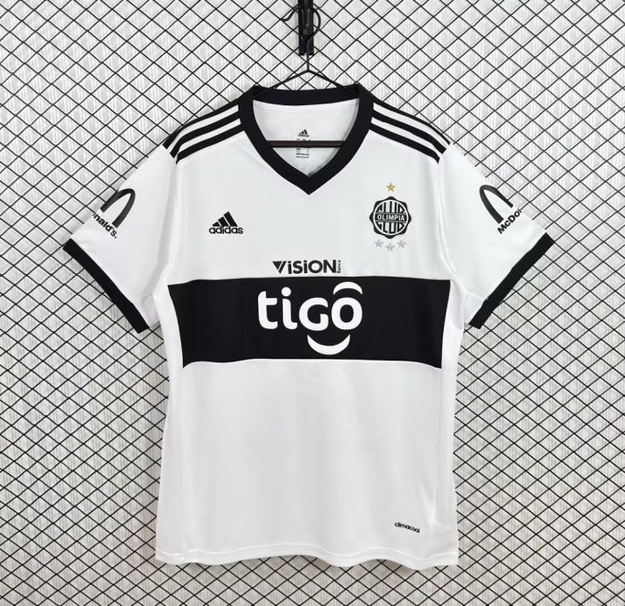 Retro Jersey 2017 Club Olimpia Home Soccer Jersey Olímpia Futebol Clube Vintage Football Shirt
