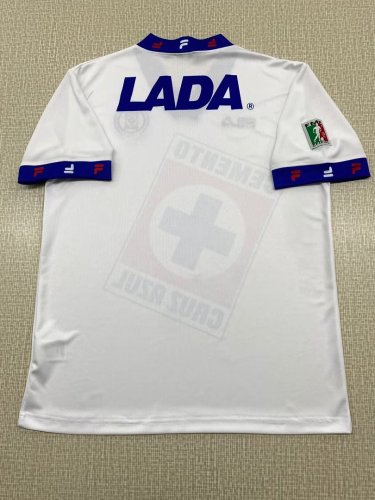 Retro Jersey 1996-1997 Cruz Azul Away White Soccer Jersey Vintage Football Shirt