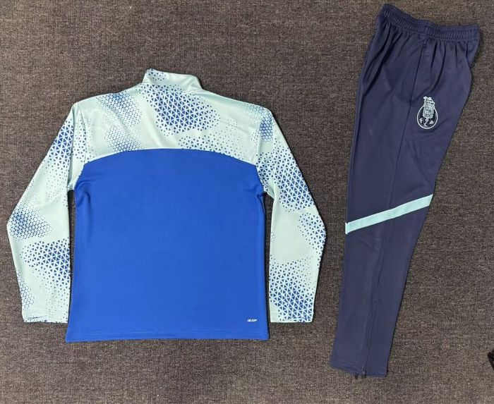 2026-2027 Porto Blue Soccer Training Sweater and Pants Football Kit