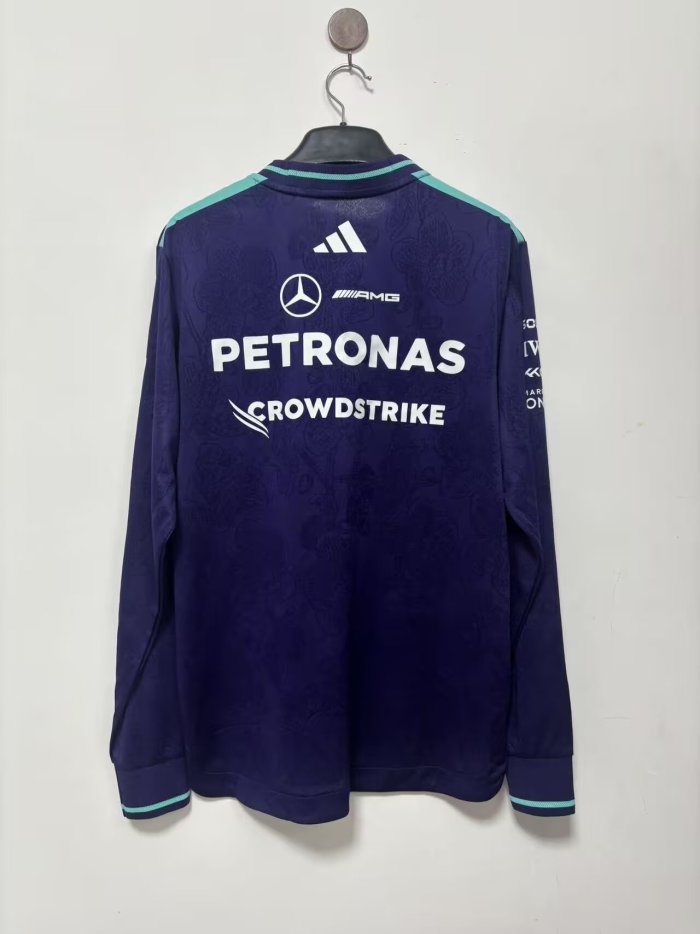 Long Sleeve 2026 Mercedes Purple T-shirt Mecedes Racing Polo