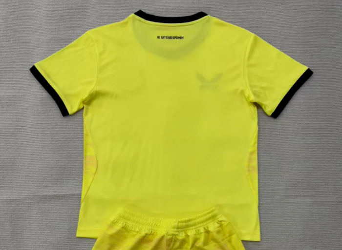 with Sponor Logo Fan Version 2026-2027 Everton Yellow Goalkeeper Soccer Jersey Football Shirt