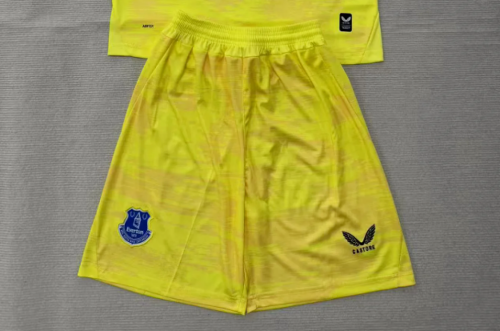 Fan Version 2026-2027 Everton Yellow Goalkeeper Soccer Shorts Football Shorts