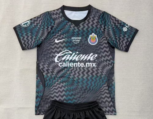 Fan Version 2026-2027 Chivas Black Goalkeeper Soccer Jersey Football Shirt