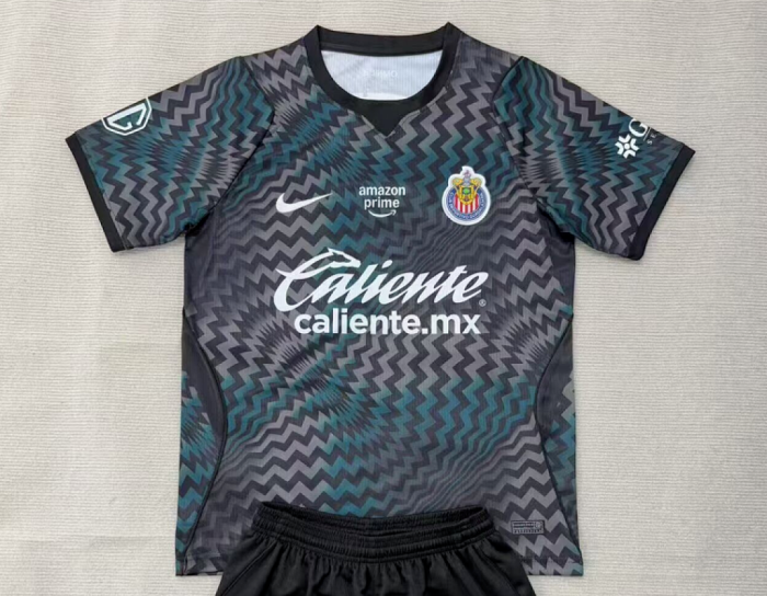 Fan Version 2026-2027 Chivas Black Goalkeeper Soccer Jersey Football Shirt