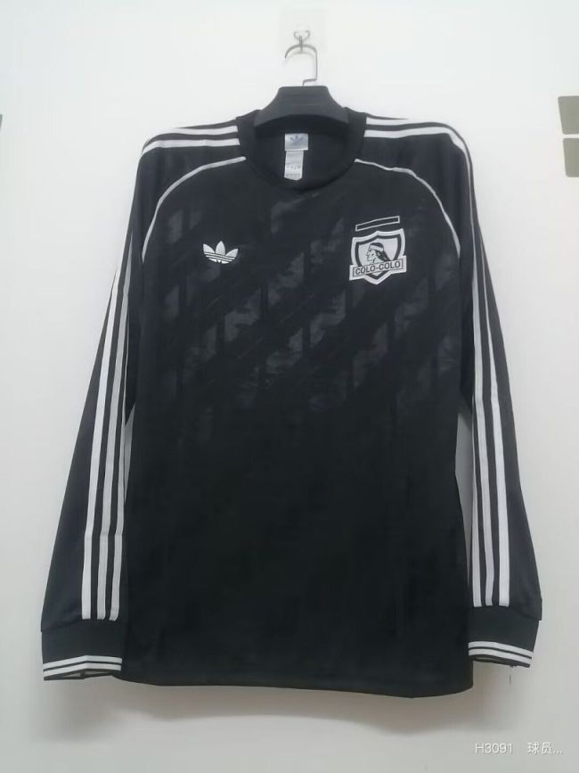 Long Sleeve Fan Version 2026-2027 Colo-Colo Black Retro Model Soccer Jersey Football Shirt