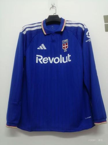 Long Sleeve 2026-2027 Como 1907 Home Soccer Jersey Football Shirt