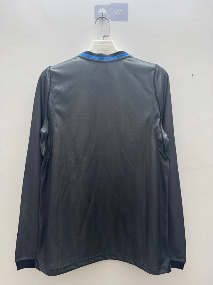 Long Sleeve Fan Version 2026-2027 Inter Milan Third Away Grey Soccer Jersey Football Shirt