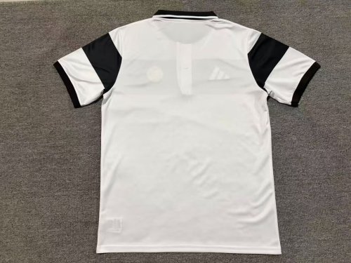 Fan Version 2026-2027 Real Madrid White/Black Soccer Polo Real Football Shirt