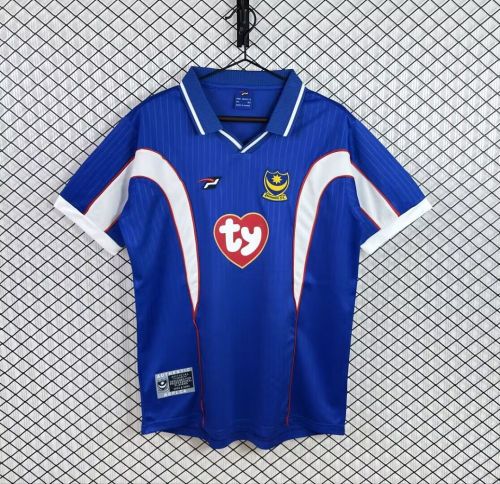 Retro Jersey 2002-2003 Portsmouth Home Soccer Jersey Vintage Football Shirt