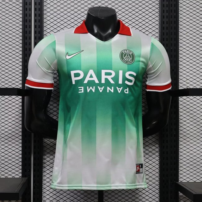 Player Version 2026-2027 PSG White/Green Special Edition Soccer Jersey Paris Football Maillot