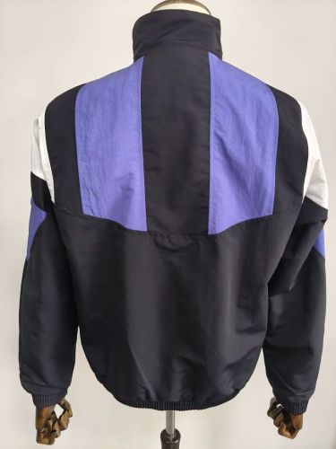 2026-2027 Real Madrid Black/Purple EQT Soccer Windbreaker Jacket Football Jacket