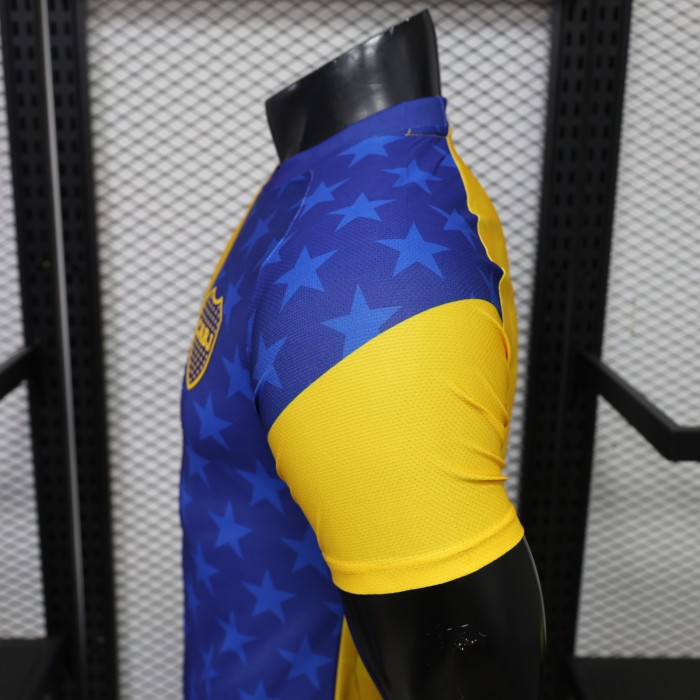 Player Version 2026-2027 Boca Juniors Yellow/Blue Special Edition Soccer Jersey Football Shirt
