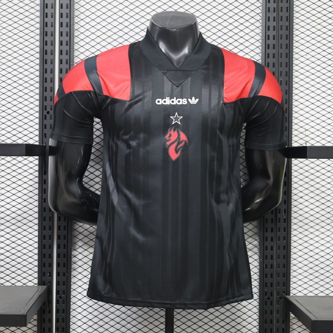 Player Version 2026-2027 AC Milan Black EQT Soccer Jersey AC Football Shirt