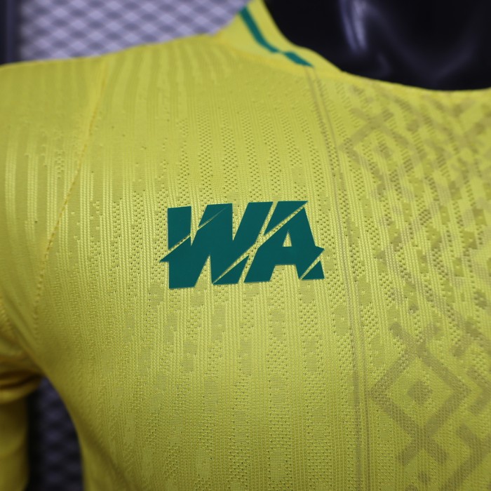 Player Version 2027 Mali Away Yellow Soccer Jersey Football Shirt
