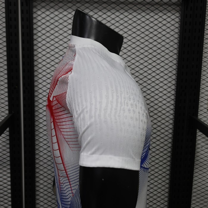 Player Version 2026-2027 PSG White/Blue/Red Soccer Pre-match Jersey Paris Football Maillot
