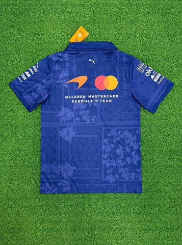 2026 Maclaren Blue Shirt Racing Polo