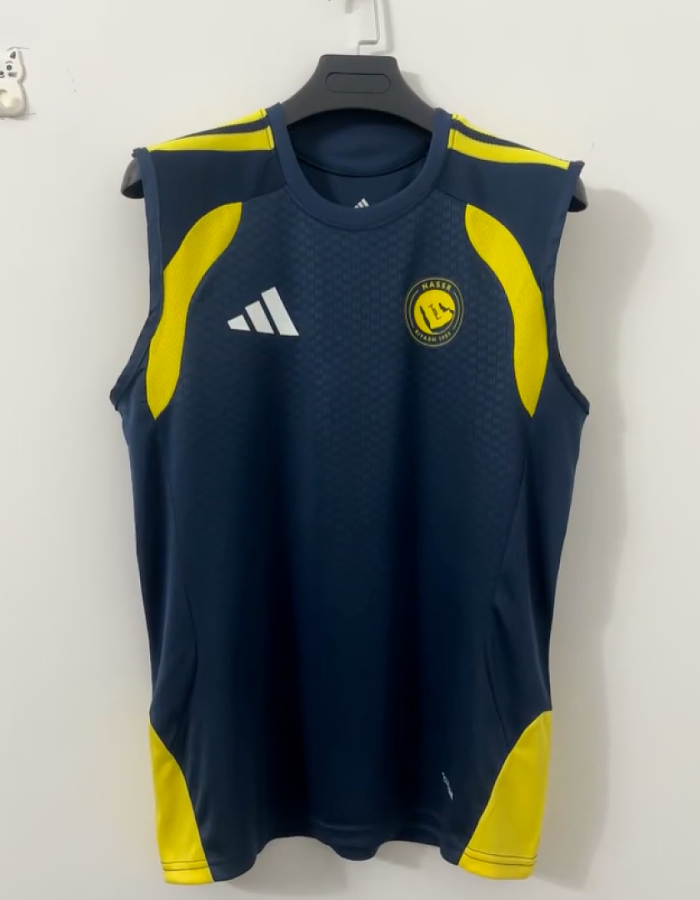 Fans Version 2026-2027 Al Nassr Dark Blue Soccer Training Vest Riyadh Victory Football Shirt