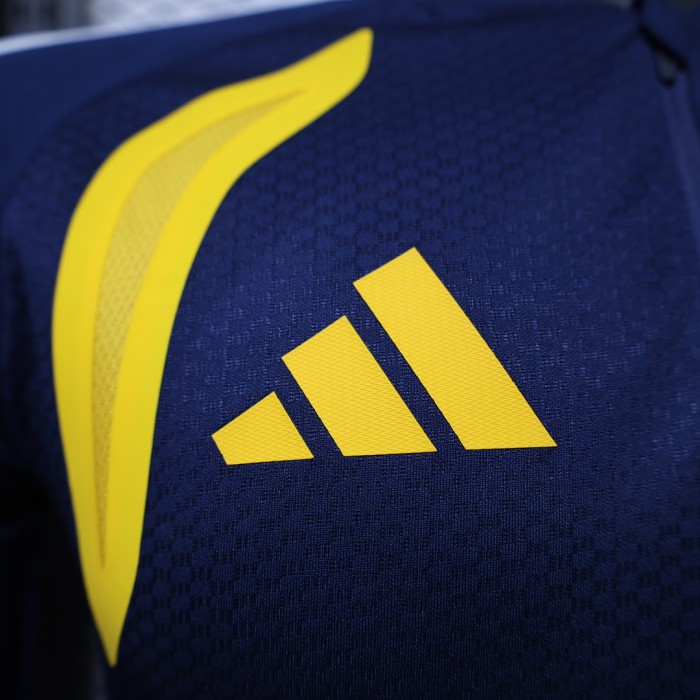Long Sleeve Player Version 2026-2027 Boca Juniors Blue Soccer Jersey Football Shirt