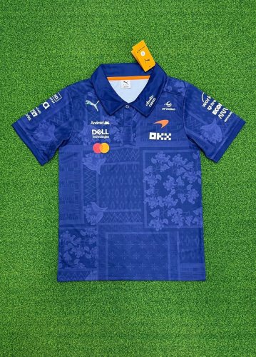 2026 Maclaren Blue Shirt Racing Polo