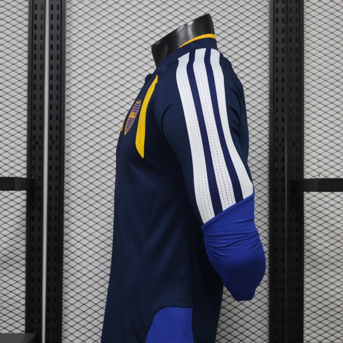 Long Sleeve Player Version 2026-2027 Boca Juniors Blue Soccer Jersey Football Shirt