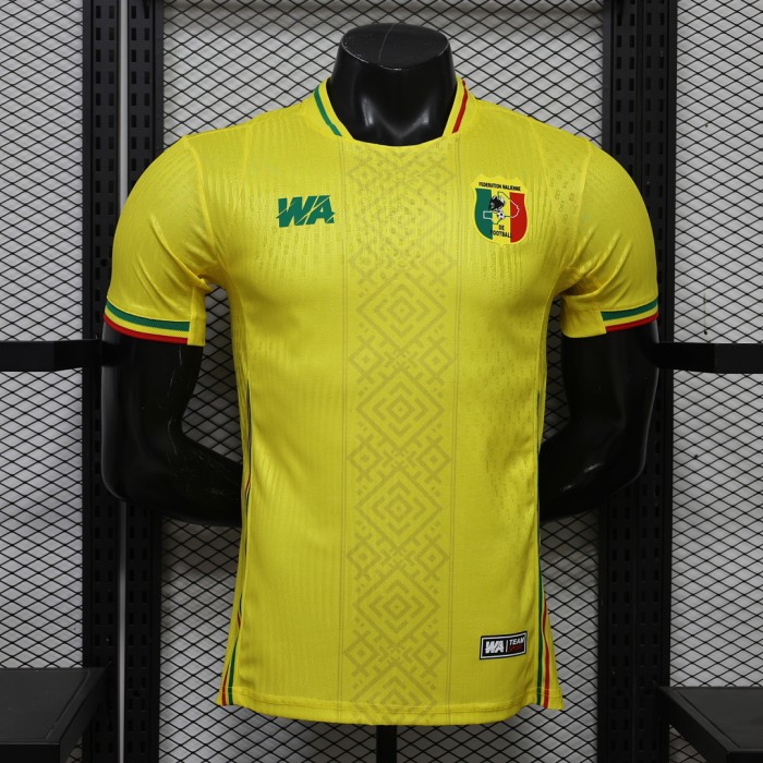 Player Version 2027 Mali Away Yellow Soccer Jersey Football Shirt