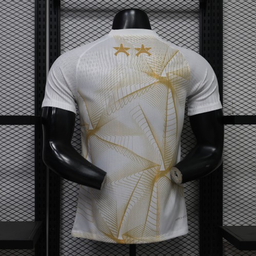 Player Version 2026-2027 PSG White/Gold Soccer Pre-match Jersey Paris Football Maillot