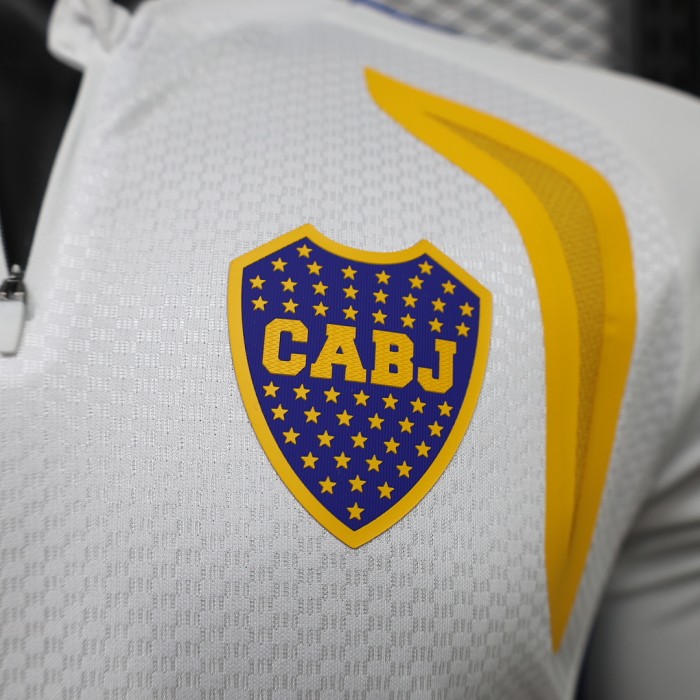 Long Sleeve Player Version 2026-2027 Boca Juniors White Soccer Jersey Football Shirt