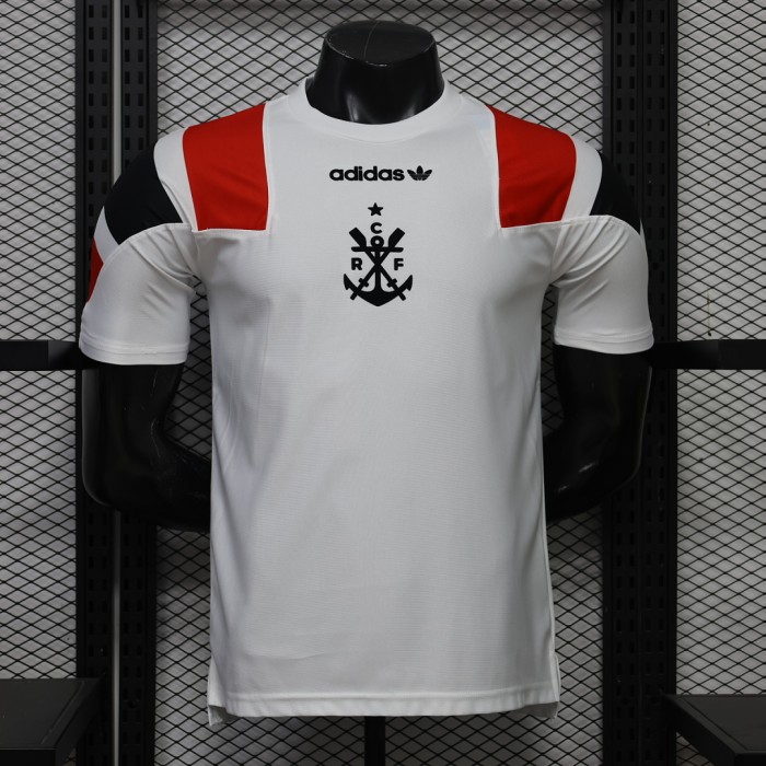 Player Version 2026-2027 Flamengo White EQT Soccer Jersey Football Shirt