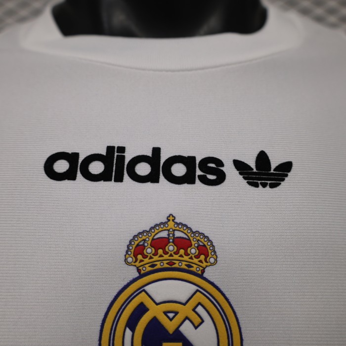 Player Version 2026-2027 Real Madrid White/Purple EQT Soccer Jersey Real Football Shirt