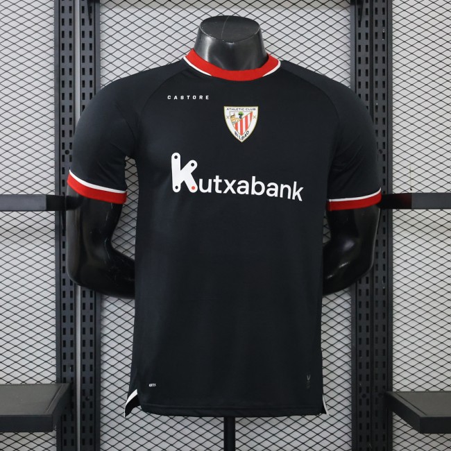 Player Version 2026-2027 Athletic Bilbao Third Away Black Soccer Jersey Football Shirt