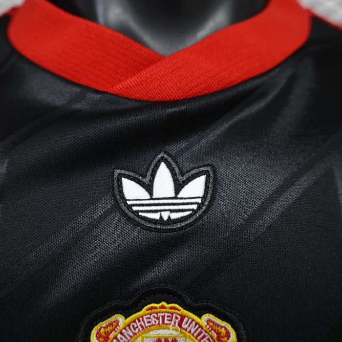 Player Version 2026-2027 Manchester United Black EQT Soccer Jersey Football Shirt