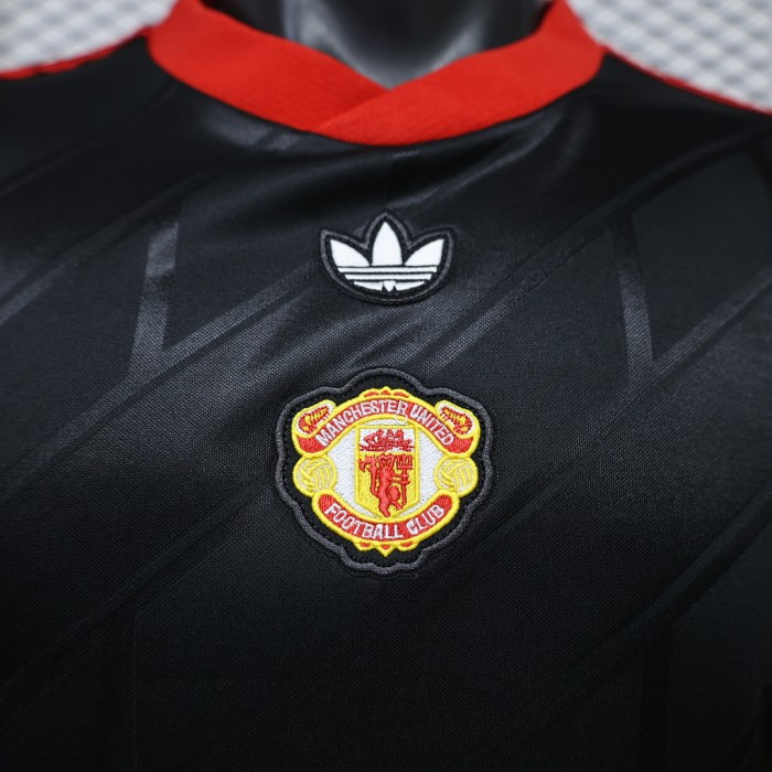 Player Version 2026-2027 Manchester United Black EQT Soccer Jersey Football Shirt