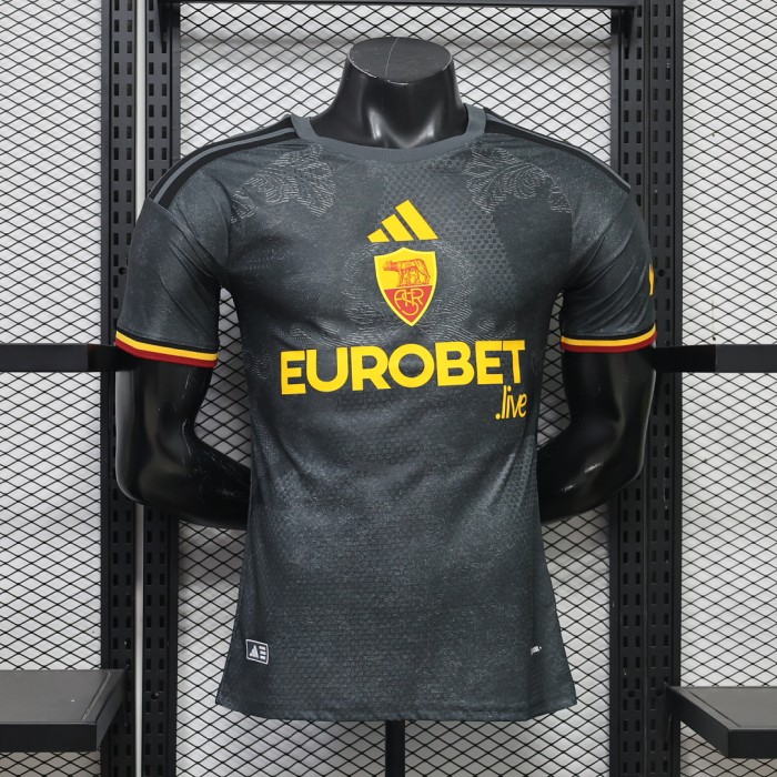 Player Version 2026-2027 As Roma Third Away Black Soccer Jersey Football Shirt