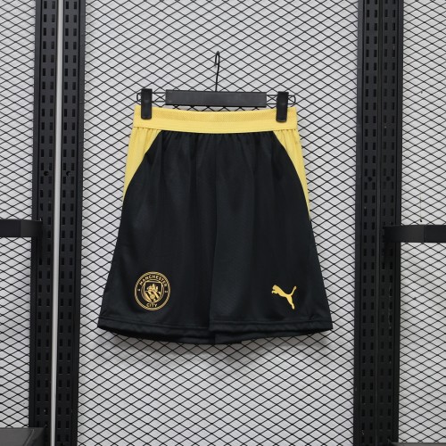 Player Version 2026-2027 Manchester City Away Black Soccer Shorts Football Shorts