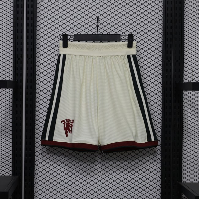 Player Version 2026-2027 Manchester United Third Away Soccer Shorts Football Shorts