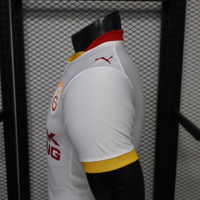 with Sponor Logo Player Version 2026-2027 Galatasaray Away White Soccer Jersey Football Shirt