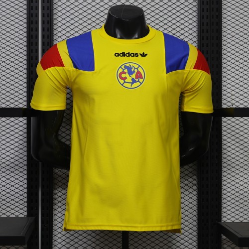 Player Version 2026-2027 Club America Aguilas Yellow EQT Soccer Jersey Football Shirt