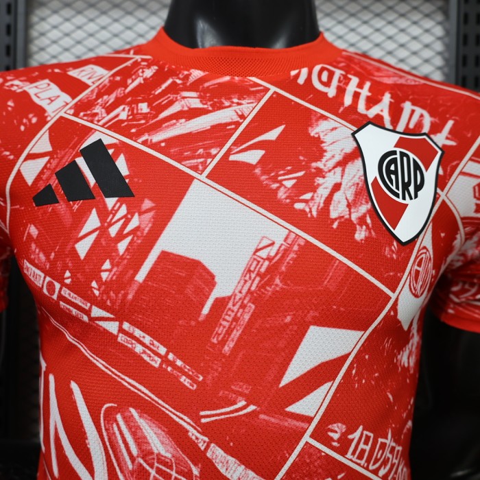 Player Version 2026-2027 River Plate Red Soccer Training Jersey Football Shirt