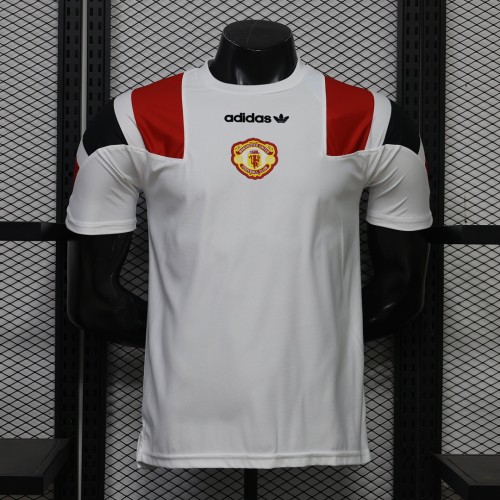 Player Version 2026-2027 Manchester United White EQT Soccer Jersey Football Shirt