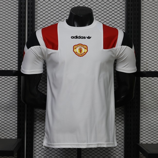 Player Version 2026-2027 Manchester United White EQT Soccer Jersey Football Shirt
