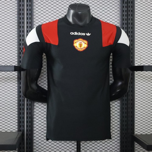 Player Version 2026-2027 Manchester United Black EQT Soccer Jersey Football Shirt